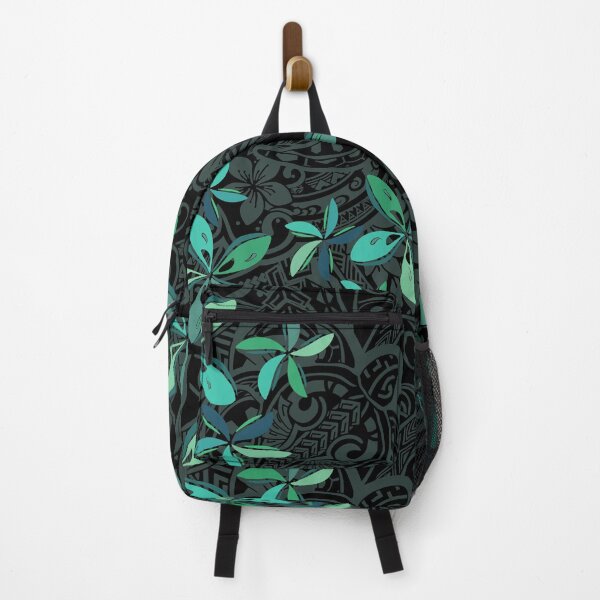 Item preview, Polynesian Slate Tribal Tiare Jungle Print designed and sold by sunnthreads.