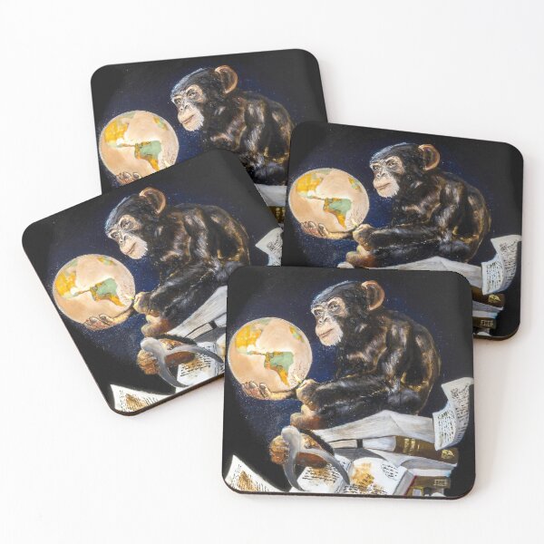 Item preview, Ape with Globe | An Update to Ape with Skull designed and sold by Jacob la Cour.