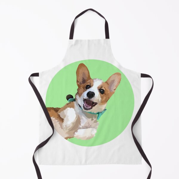 Item preview, corgi mint green circle designed and sold by valeriedumdum.