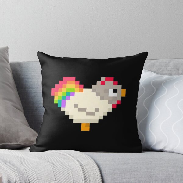 Item preview, Chicken with a Rainbow Tail / Heart designed and sold by katrinaelise.