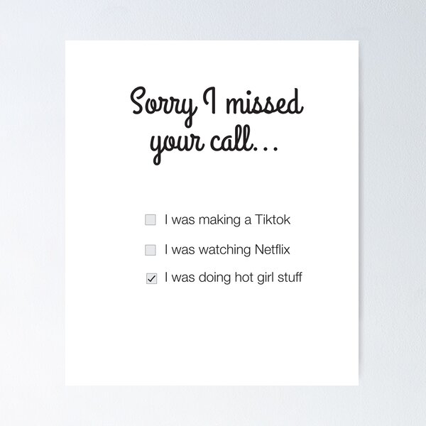Item preview, Sorry I missed your call version 2.0 designed and sold by haileyandjadey.