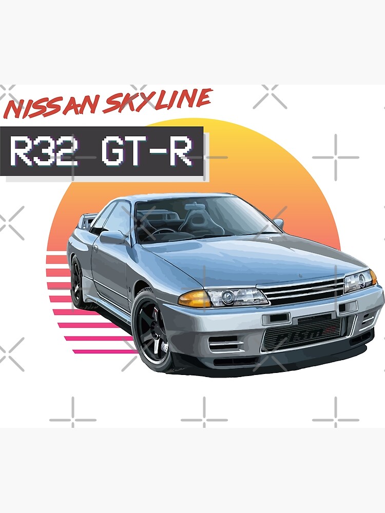 JDM Digital Poster, R32, Gtr R32, Nissan Digital Poster 