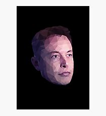 Low Poly Hero: Elon Musk – Prints & Posters Photographic Print