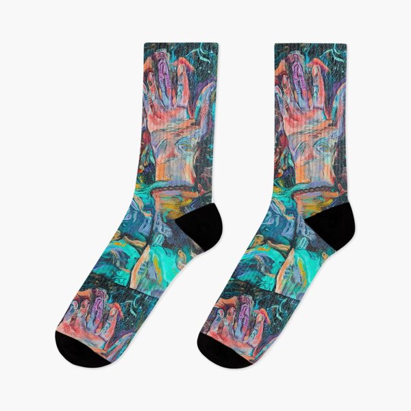 Item preview, Interdimensional Hands | Blue Edition | A Psychedelic Inspired Painting designed and sold by Jacob la Cour.