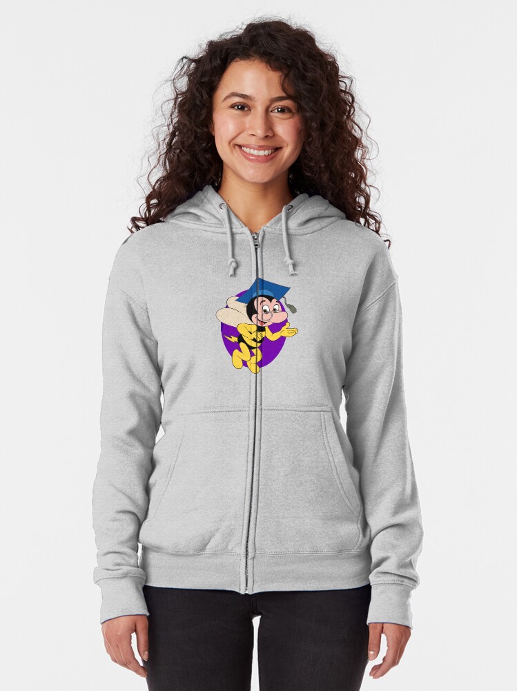 Alternate view of Professor BEEtoven Zipped Hoodie
