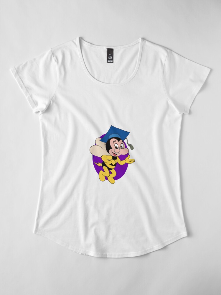 Alternate view of Professor BEEtoven Premium Scoop T-Shirt