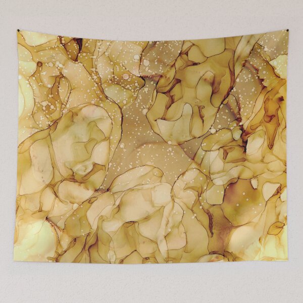 Item preview, Brown Abstract 321 Alcohol Ink Painting by Herzart designed and sold by herzart.