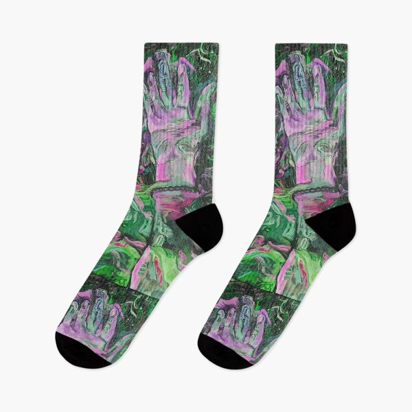 Item preview, Interdimensional Hands | Green Edition | A Psychedelic Inspired Painting designed and sold by Jacob la Cour.