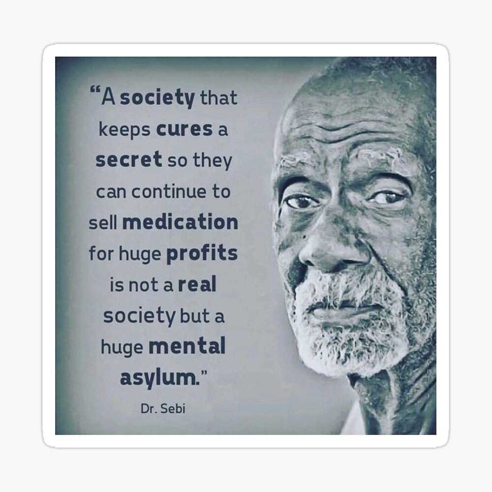 Dr Sebi Quote Poster By Sourceoflife Redbubble