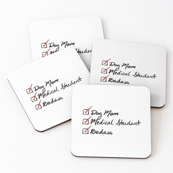 Item preview, Dog Mom, Medical Student, Badass Cursive designed and sold by PreMDDesigns.