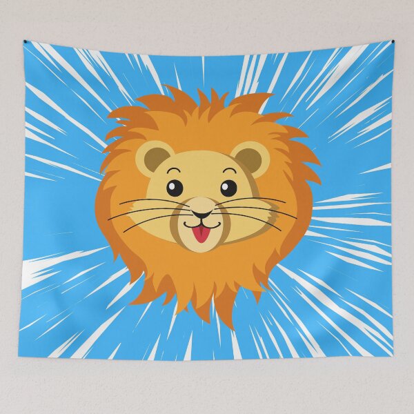 Aperçu de l'œuvre visage de lion créée et vendue par SoftMax.