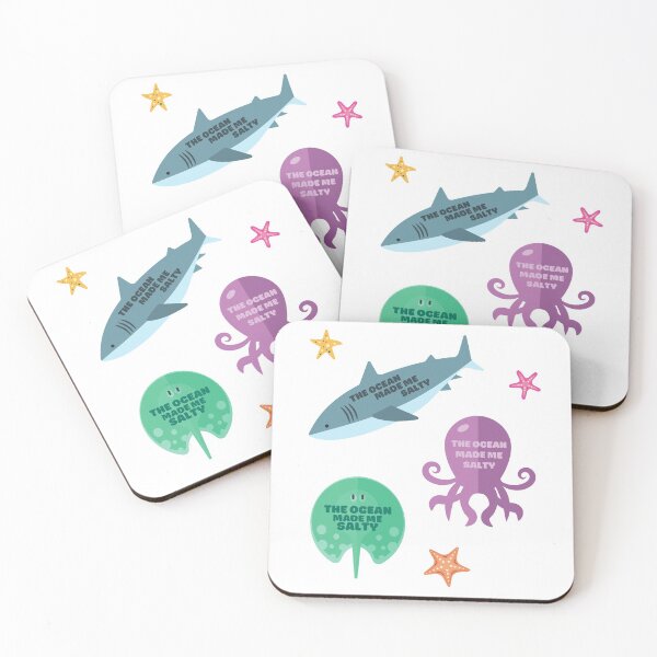 Item preview, The Ocean Made Me Salty (Cute Sticker Pack of 6) - Save Our Surf designed and sold by WonderWear.