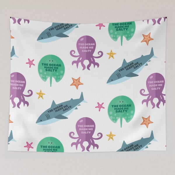 Item preview, The Ocean Made Me Salty (Cute Sticker Pack of 6) - Save Our Surf designed and sold by WonderWear.