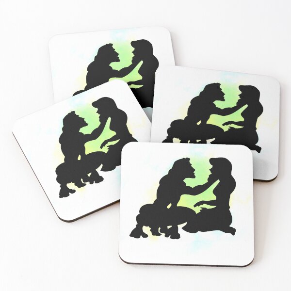 Item preview, Tarzan and Jane silhouettes  designed and sold by WhateverHerFace.