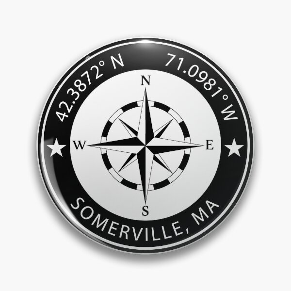 Item preview, Somerville, Massachusetts Geographical Coordinates designed and sold by TeeOhGraphics.