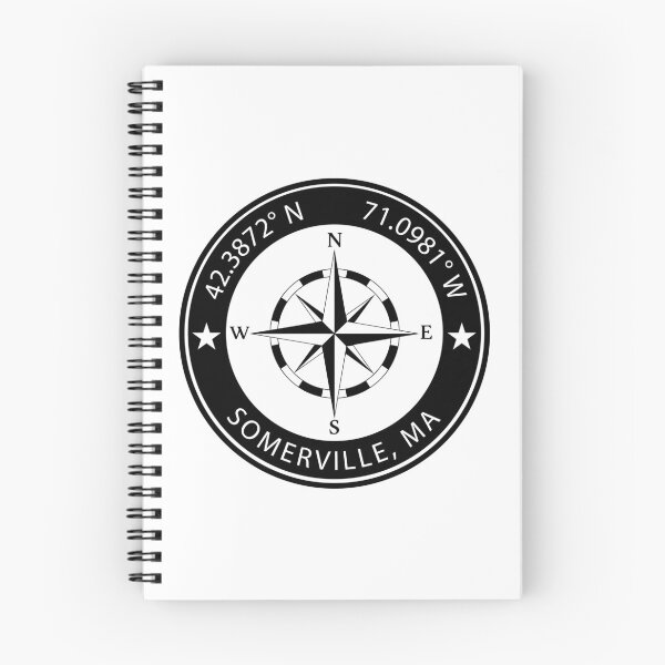 Item preview, Somerville, Massachusetts Geographical Coordinates designed and sold by TeeOhGraphics.