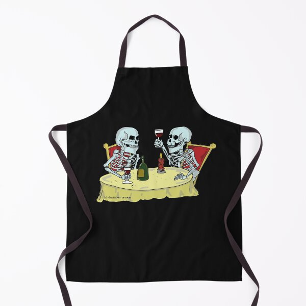 Item preview, Bon Appetit skeleton motif designed and sold by ARTOFDARK.