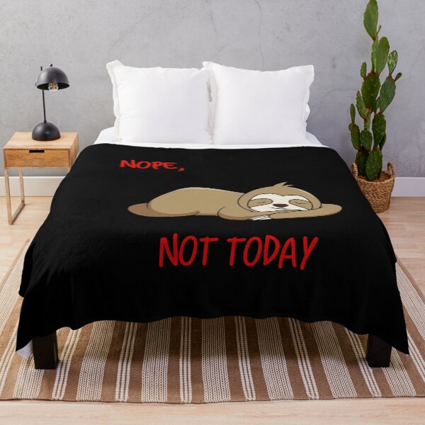 Item preview, Nope, not today Sleeping Sloth designed and sold by UncleStuScience.