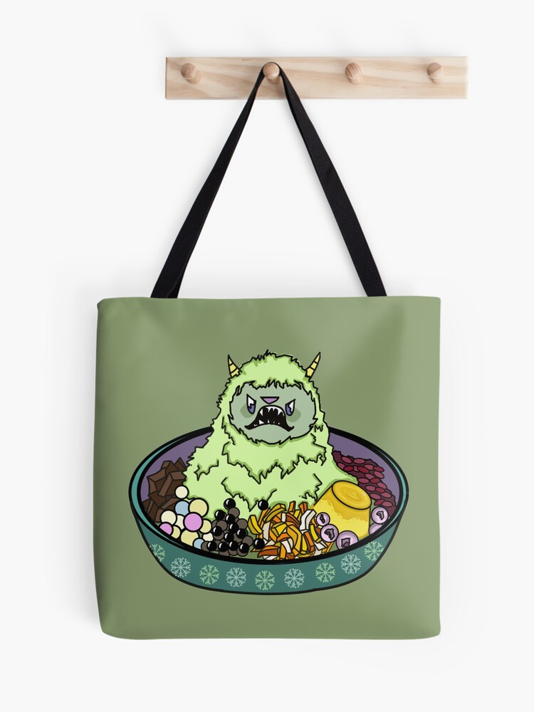 GREEN TEA MATCHA YETI SHAVE ICE MONSTER Tote Bag for Sale by Ruby