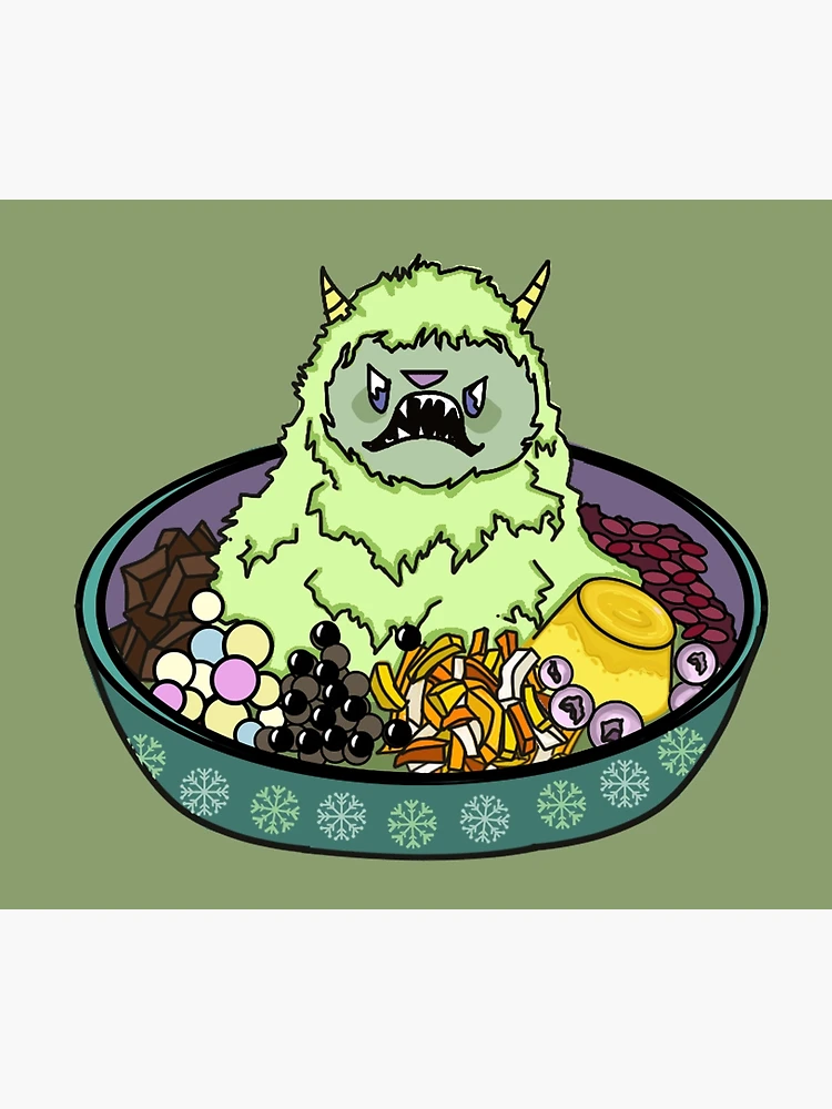 GREEN TEA MATCHA YETI SHAVE ICE MONSTER Tote Bag for Sale by Ruby