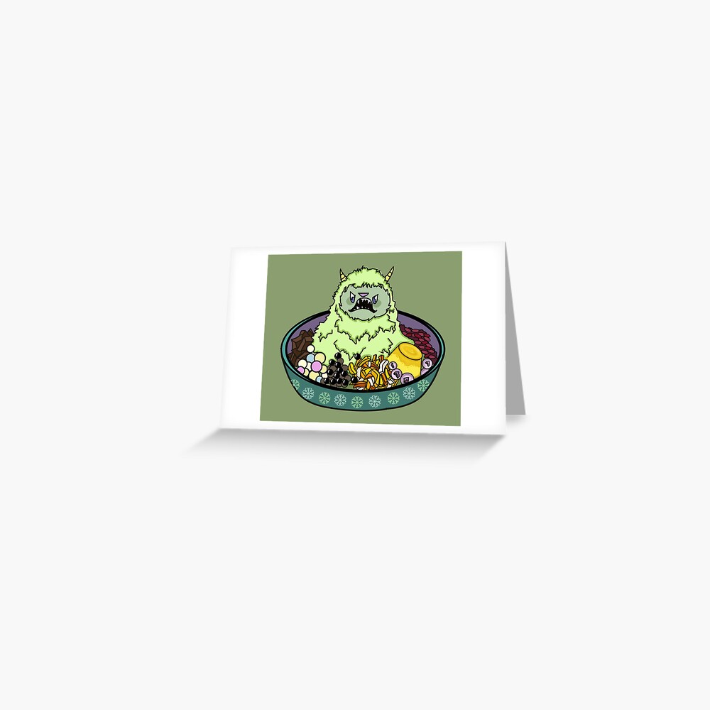 GREEN TEA MATCHA YETI SHAVE ICE MONSTER Poster for Sale by Ruby