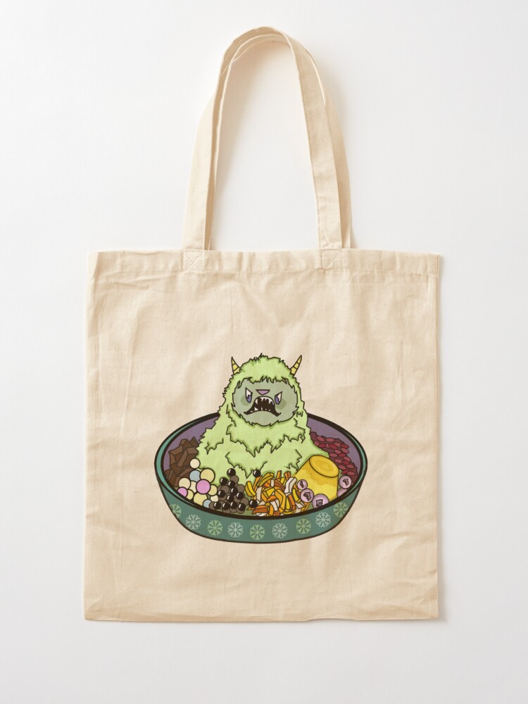 GREEN TEA MATCHA YETI SHAVE ICE MONSTER Tote Bag for Sale by Ruby