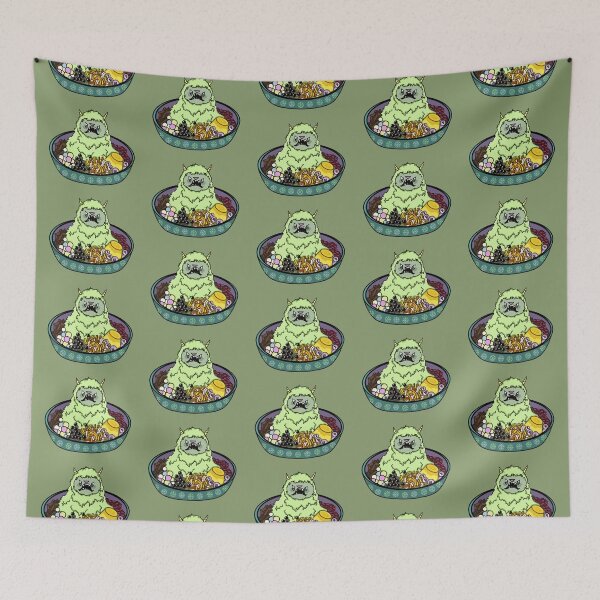 Item preview, GREEN TEA MATCHA YETI SHAVE ICE MONSTER designed and sold by Ruby Mendiola.