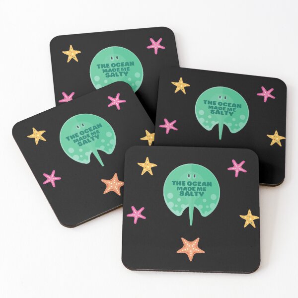 Item preview, The Ocean Made Me Salty Stingray (Sticker Pack of 6) - Save Our Surf designed and sold by WonderWear.