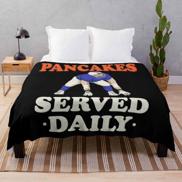 Item preview, Pancakes Served Daily For Offensive Lineman Footballer print designed and sold by AYDreamers.