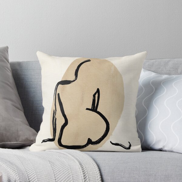 Item preview, nude woman painting in neutral tones designed and sold by lisamac123.