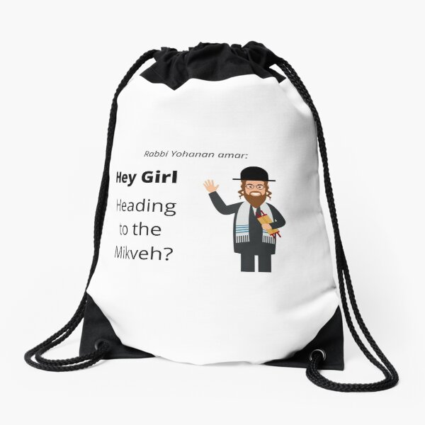 Yohanan is Watching Drawstring Bag