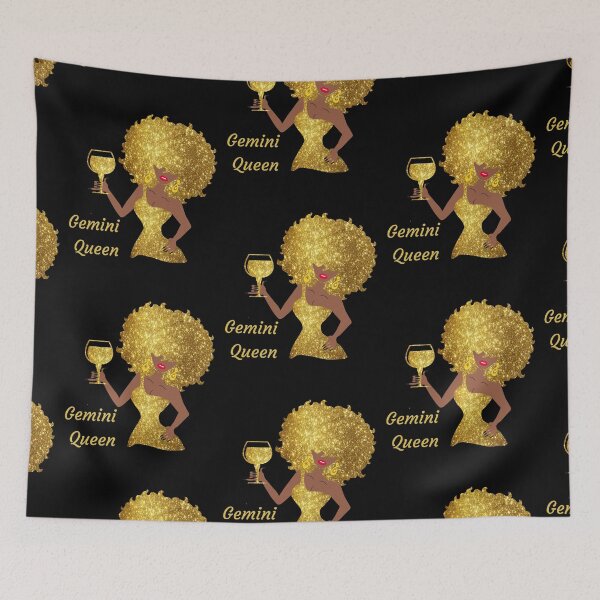 Item preview, Gemini Queen Black Women Afro Hair designed and sold by R&BApparel.