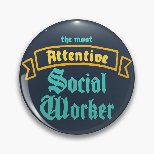 Item preview, The Most Attentive Social Worker designed and sold by Chubuter.