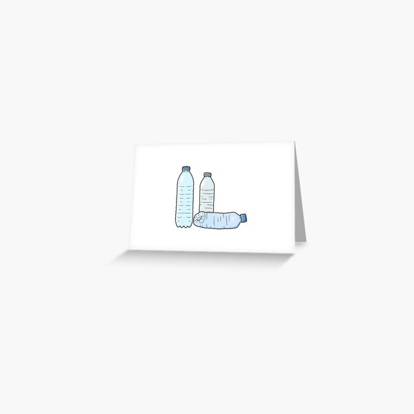 A Water Bottle Greeting Card for Sale by zeewa