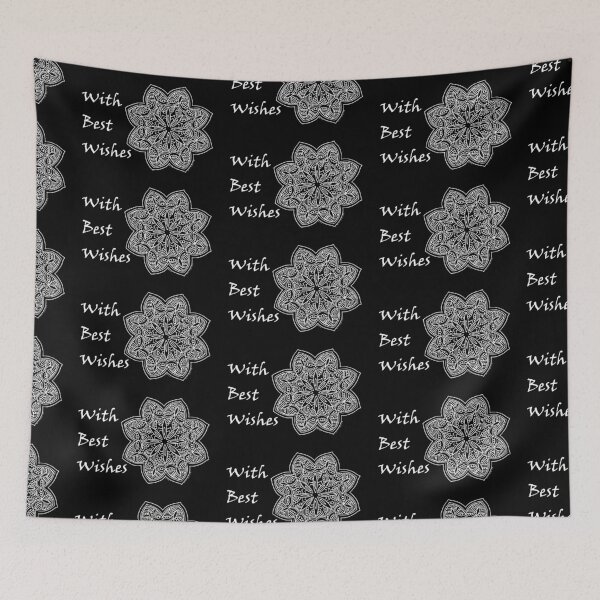Item preview, Horizontal Mehndi Design White on Black Background Greeting Card designed and sold by Mimsartprojects.