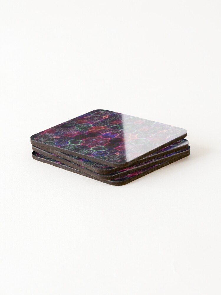 Thumbnail 4 of 5, Coasters (Set of 4), Colorful Abstract Pattern designed and sold by hempress.