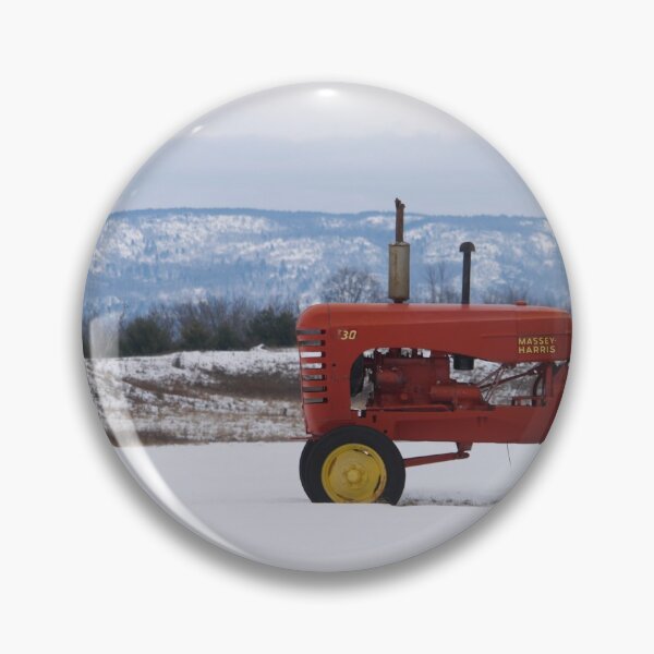 Item preview, Red Tractor in a farmers winter field designed and sold by Josef Pittner.