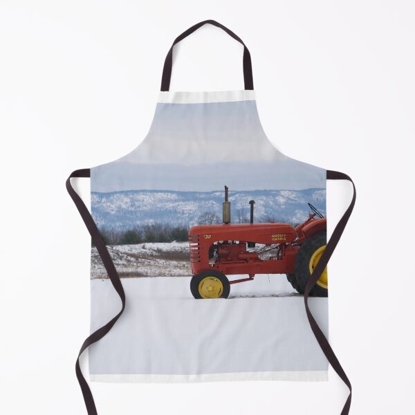 Item preview, Red Tractor in a farmers winter field designed and sold by Josef Pittner.