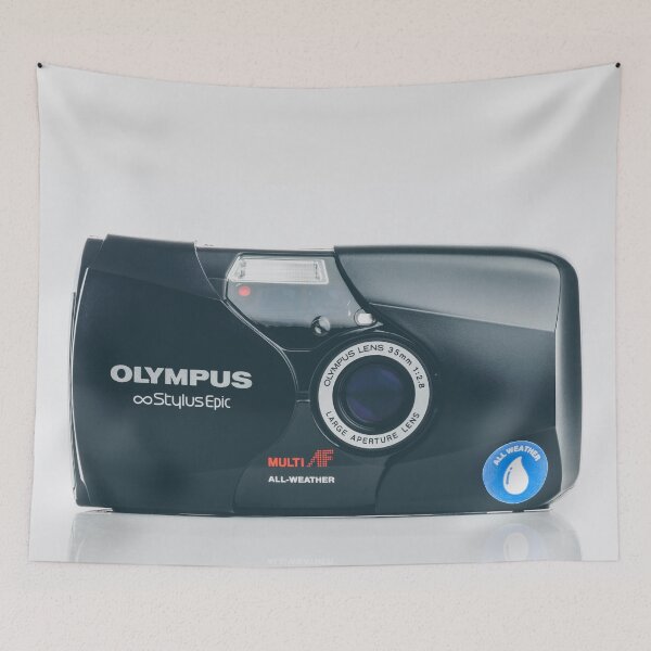 Item preview, Camera Wall Art Print | 1997 Olympus Stylus Epic | Home Office Studio Wall Decor Poster designed and sold by ComposeExpose.