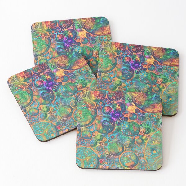 Item preview, Deepdream floral fractalize space abstraction designed and sold by blackhalt.