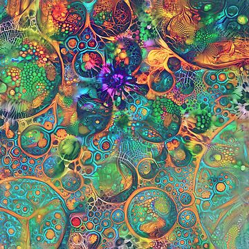 Artwork thumbnail, Deepdream floral fractalize space abstraction by blackhalt