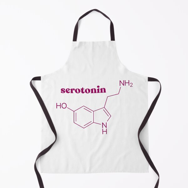 Item preview, Serotonin molecule with name designed and sold by hmbrttvr.