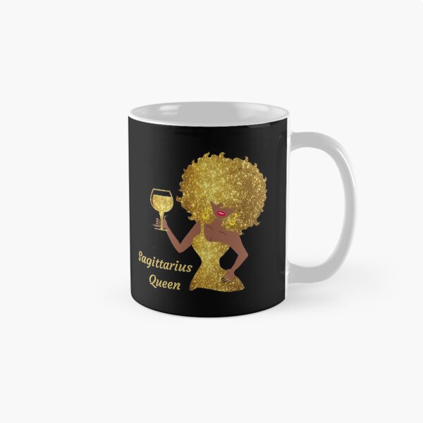 Item preview, Sagittarius Queen Black Women Afro Hair designed and sold by R&BApparel.