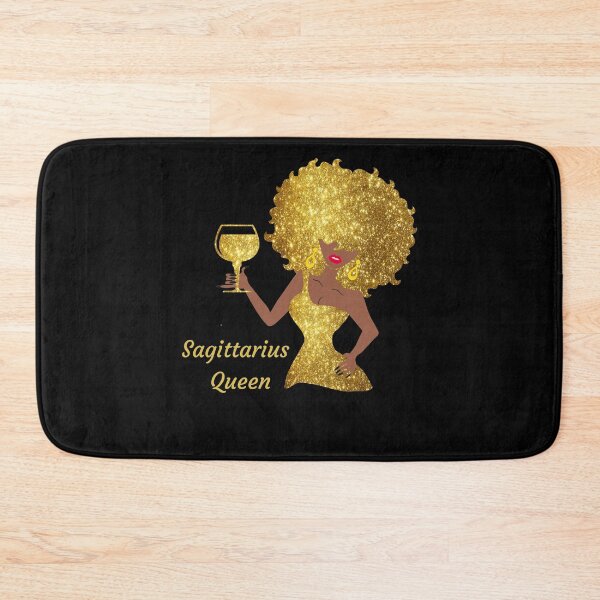 Item preview, Sagittarius Queen Black Women Afro Hair designed and sold by R&BApparel.