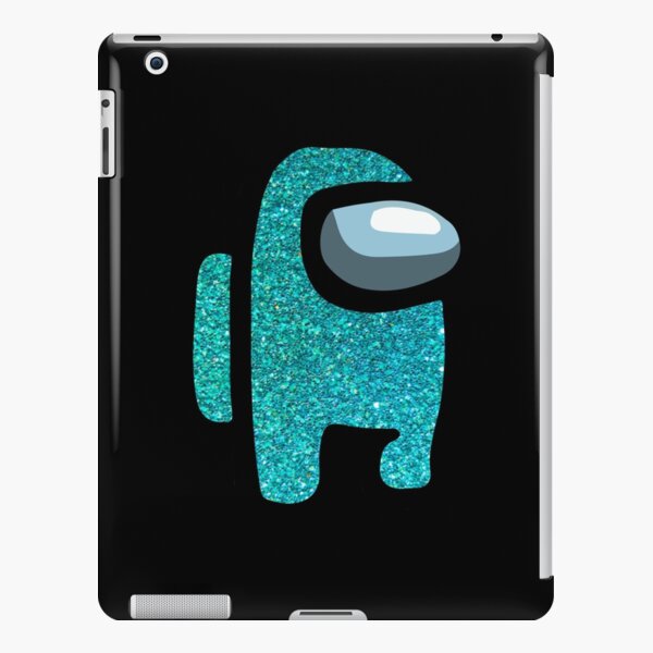 Cyan Glitter Character iPad Snap Case