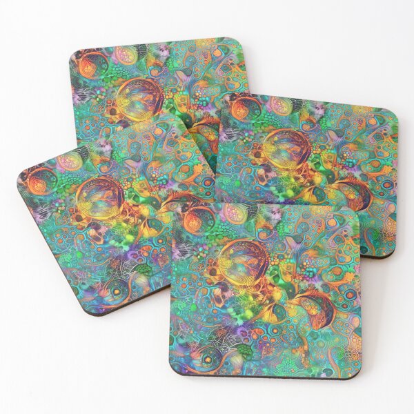Item preview, Deepdream floral fractalize space abstraction designed and sold by blackhalt.