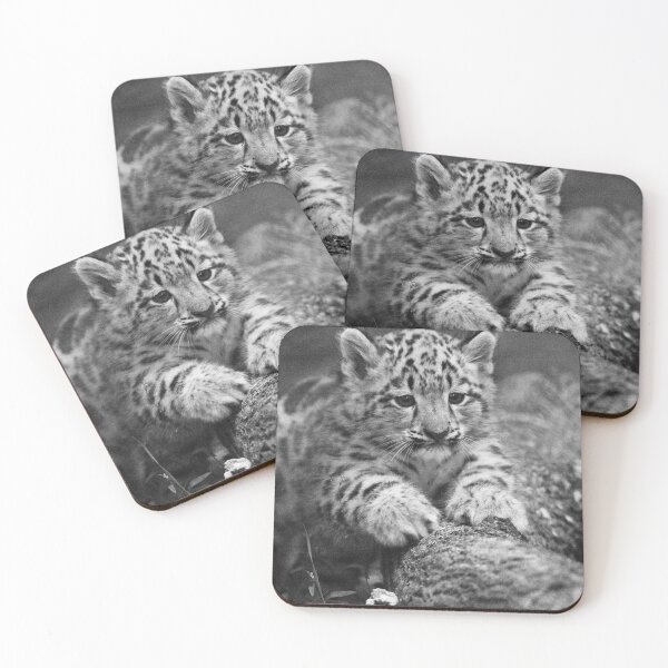 Item preview, Cute Snow Leopard B&W designed and sold by Vargulich.