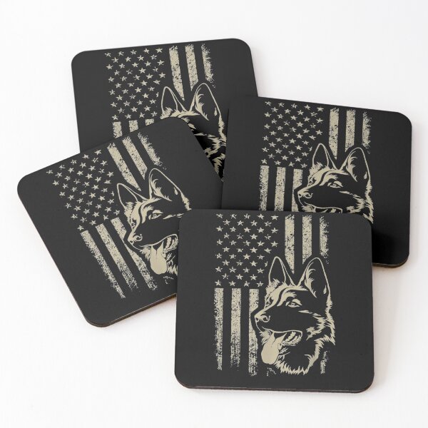 Item preview, Dog Lover Gift Patriotic German Shepherd American Flag designed and sold by shirleyfinley.