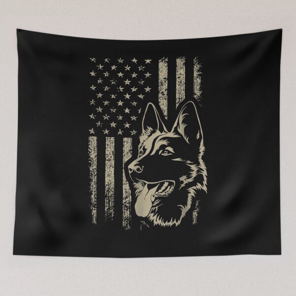 Item preview, Dog Lover Gift Patriotic German Shepherd American Flag designed and sold by shirleyfinley.