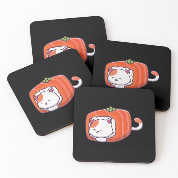 Item preview, Cute funny cat wrapped in sushi designed and sold by Cutefy.